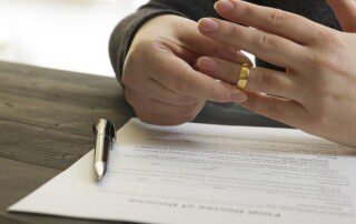 Foreman Family Law in Bryan, Texas - A Picture of Contract Signing after Separation in a court