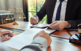 Foreman family law in Bryan, Texas - Image of divorce lawyer assisting his client